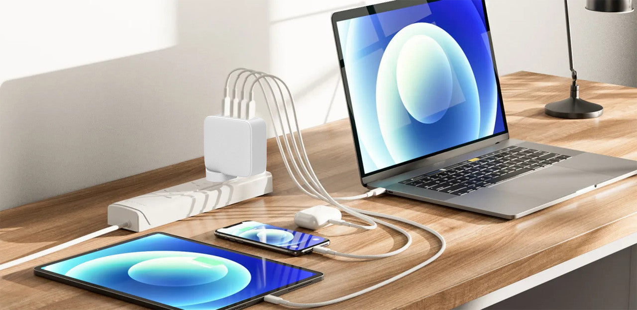 Laser 100W GaN USB-C and USB-A Wall Charger V1031-PW-100WWC-446