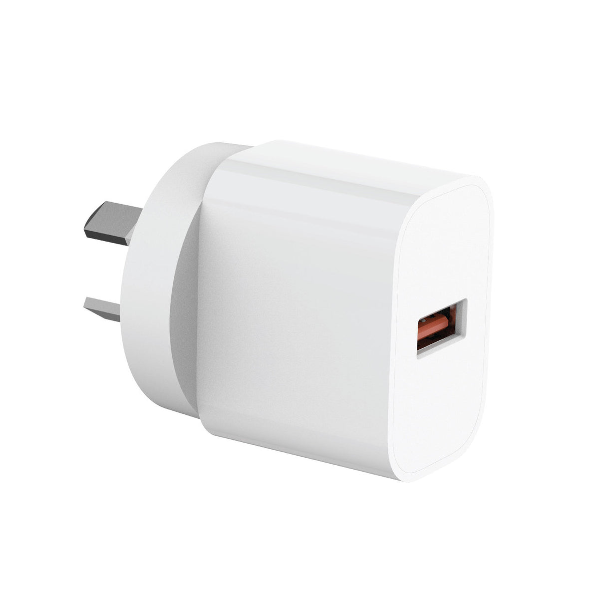 Laser USB-A 18W QC3 Wall Charger White V1031-PW-18WCA-713