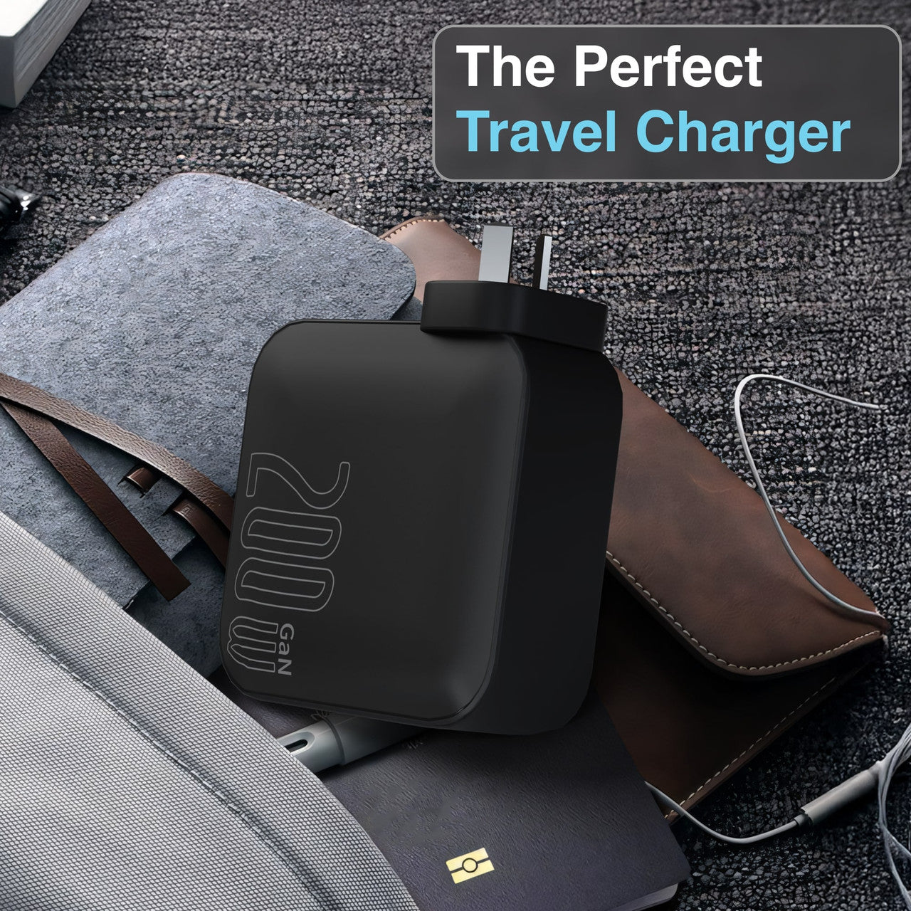 Laser PD3.0 200W GaN Wall Charger Black V1031-PW-200WWC-945