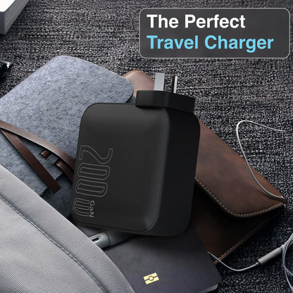 Laser PD3.0 200W GaN Wall Charger Black V1031-PW-200WWC-945