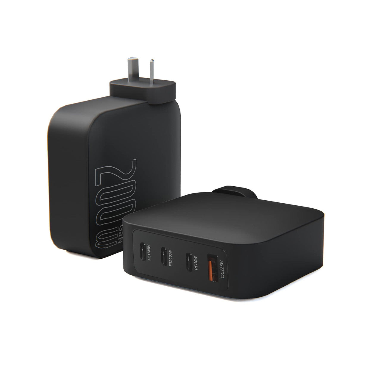 Laser PD3.0 200W GaN Wall Charger Black V1031-PW-200WWC-945
