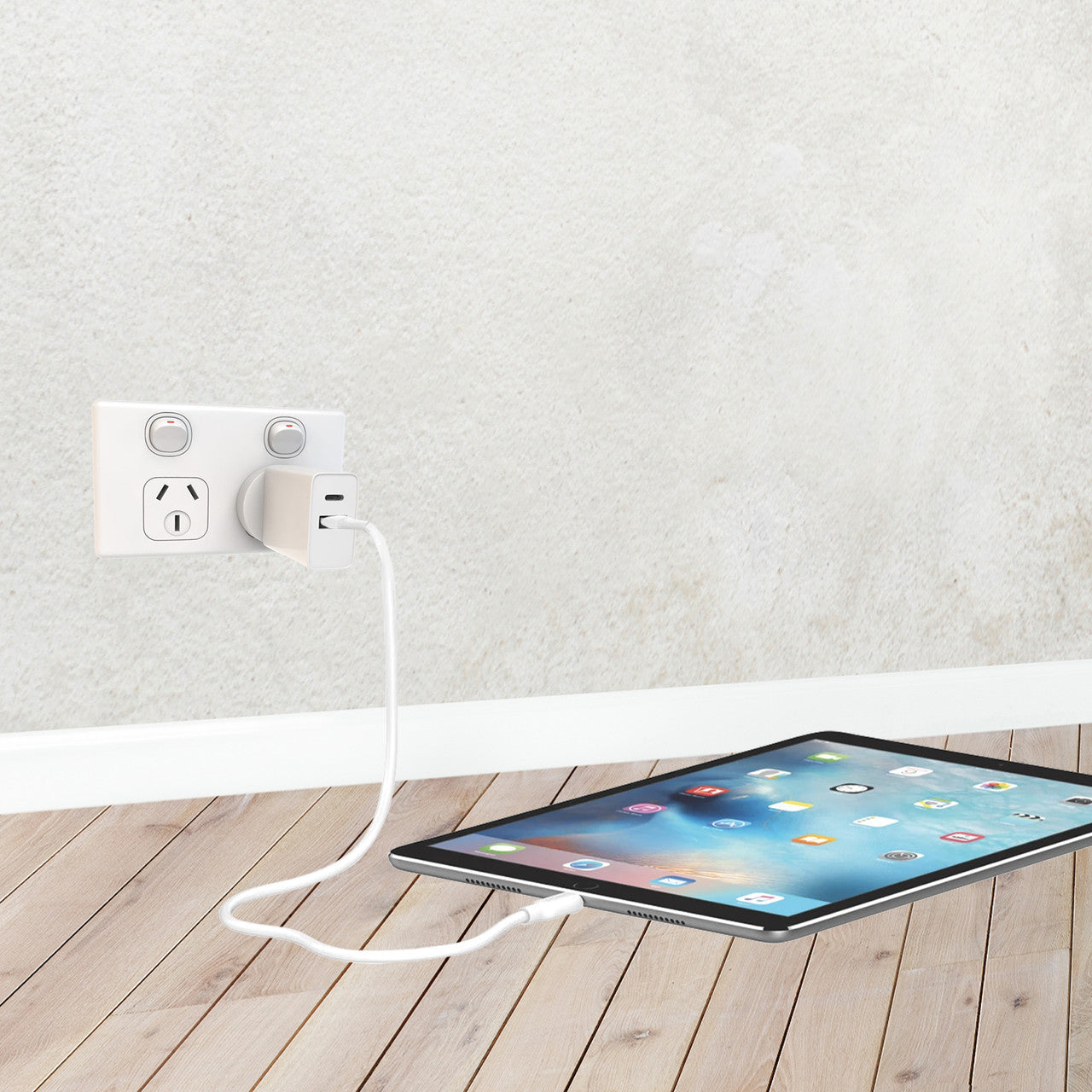 Laser ChargeCore USB-C 30W Dual PD Wall charger V1031-PW-30WWC-DU