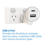 Laser ChargeCore USB-C 30W Dual PD Wall charger V1031-PW-30WWC-DU