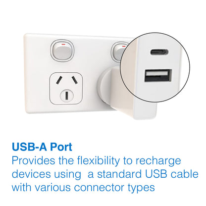 Laser ChargeCore USB-C 30W Dual PD Wall charger V1031-PW-30WWC-DU