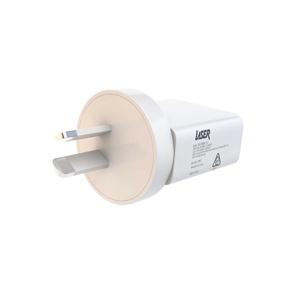 Laser ChargeCore USB-C 30W Dual PD Wall charger V1031-PW-30WWC-DU