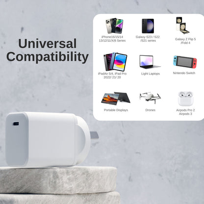 Laser ChargeCore 45W PD GaN USB-C Wall Charger V1031-PW-45WWC-136