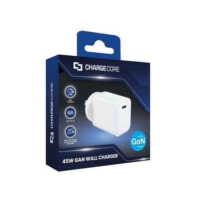 Laser ChargeCore 45W PD GaN USB-C Wall Charger V1031-PW-45WWC-136