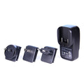 Laser 4-Port USB Travel Charger with Global Adapters V1031-PW-4TRAVEL