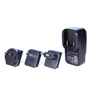 Laser 4-Port USB Travel Charger with Global Adapters V1031-PW-4TRAVEL