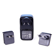 Laser 4-Port USB Travel Charger with Global Adapters V1031-PW-4TRAVEL
