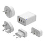 Laser 65W GaN Travel Charger with 4 Adaptors V1031-PW-65U1WH-785