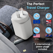 Laser 65W GaN Travel Charger with 4 Adaptors V1031-PW-65U1WH-785
