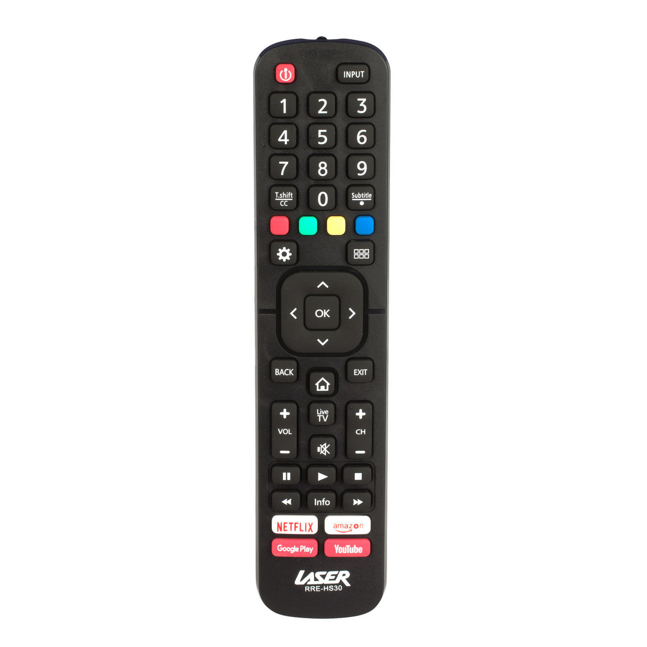 Laser Remote Control for Hisense TV Black V1031-RRE-HS30