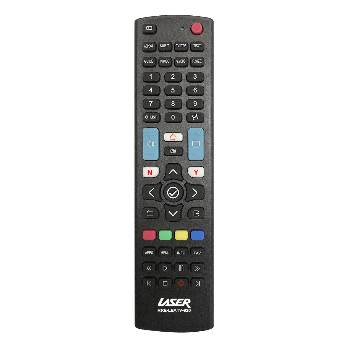 Laser Universal TV Remote for Smart & LED TVs V1031-RRE-LEATV-920