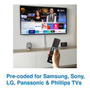 Laser Universal TV Remote for Smart & LED TVs V1031-RRE-LEATV-920