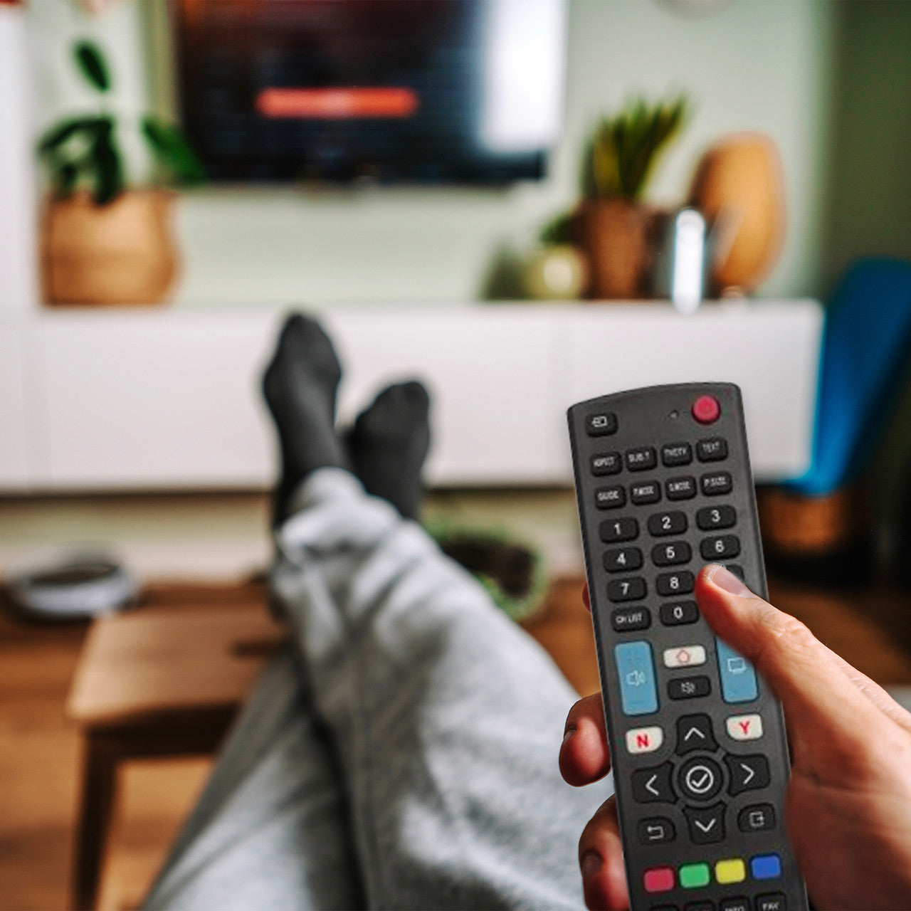 Laser Universal TV Remote for Smart & LED TVs V1031-RRE-LEATV-920