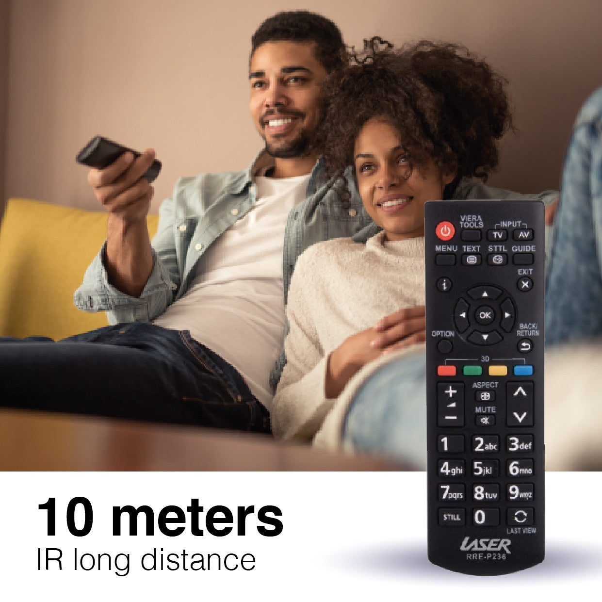 Laser Remote Control for Panasonic TV V1031-RRE-P236