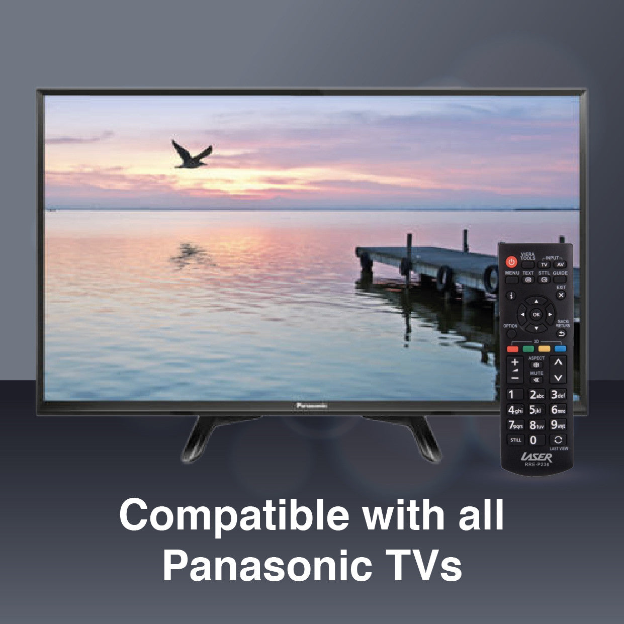Laser Remote Control for Panasonic TV V1031-RRE-P236