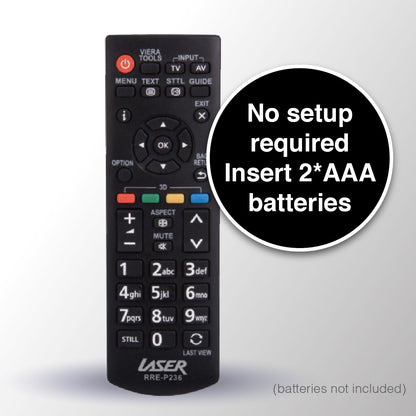 Laser Remote Control for Panasonic TV V1031-RRE-P236