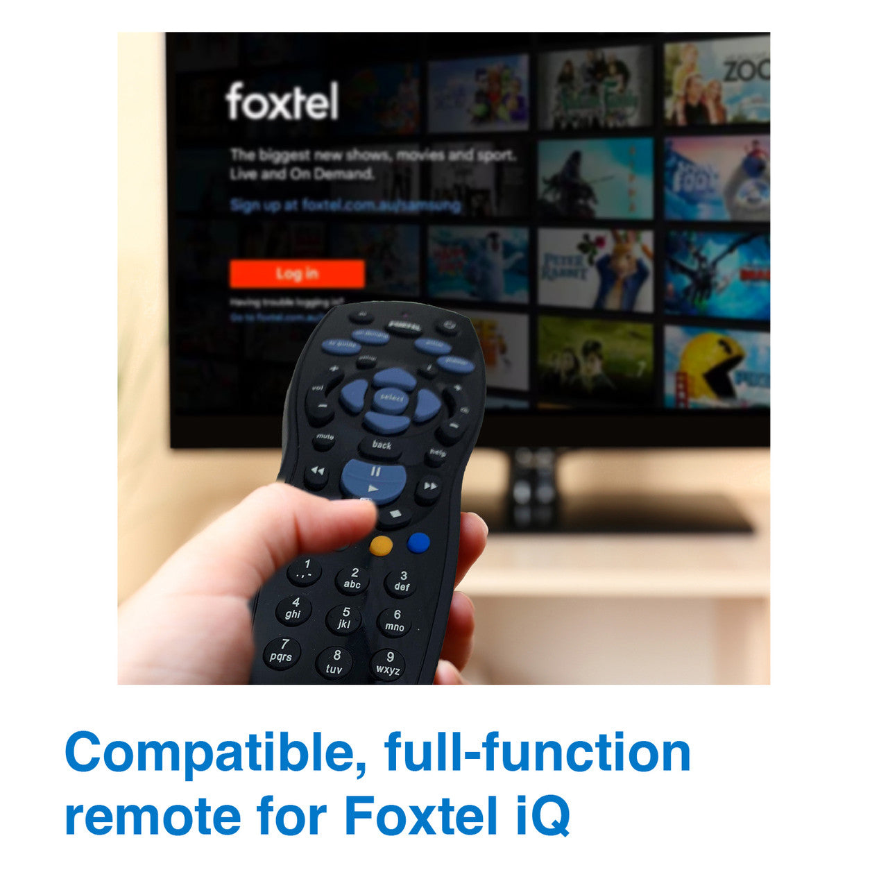 Laser Foxtel iQ Replacement Remote Control V1031-RRE-RPFOX-821