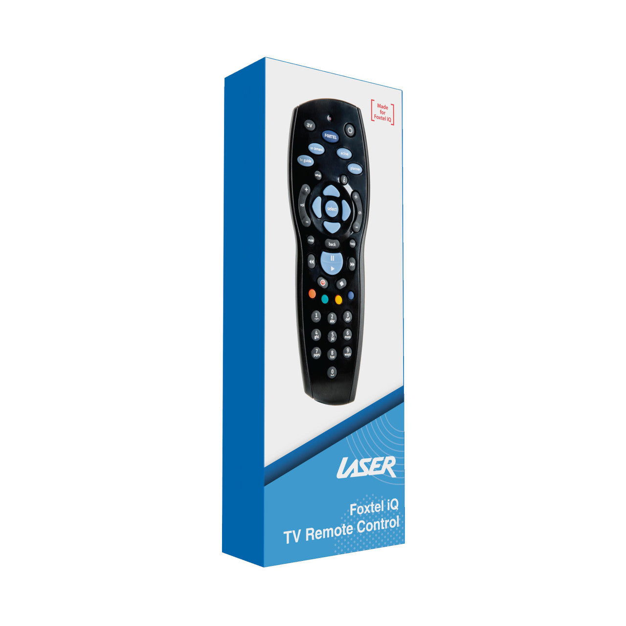 Laser Foxtel iQ Replacement Remote Control V1031-RRE-RPFOX-821