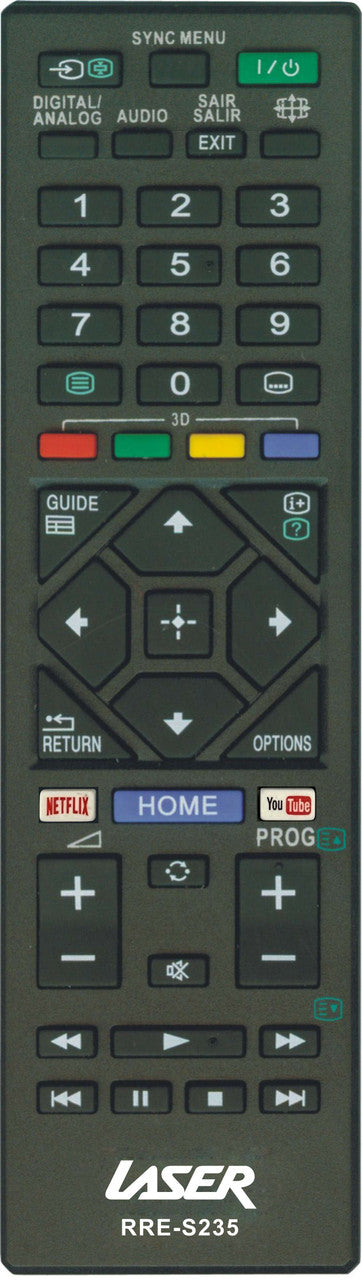 Laser Remote Control for Sony TV V1031-RRE-S235