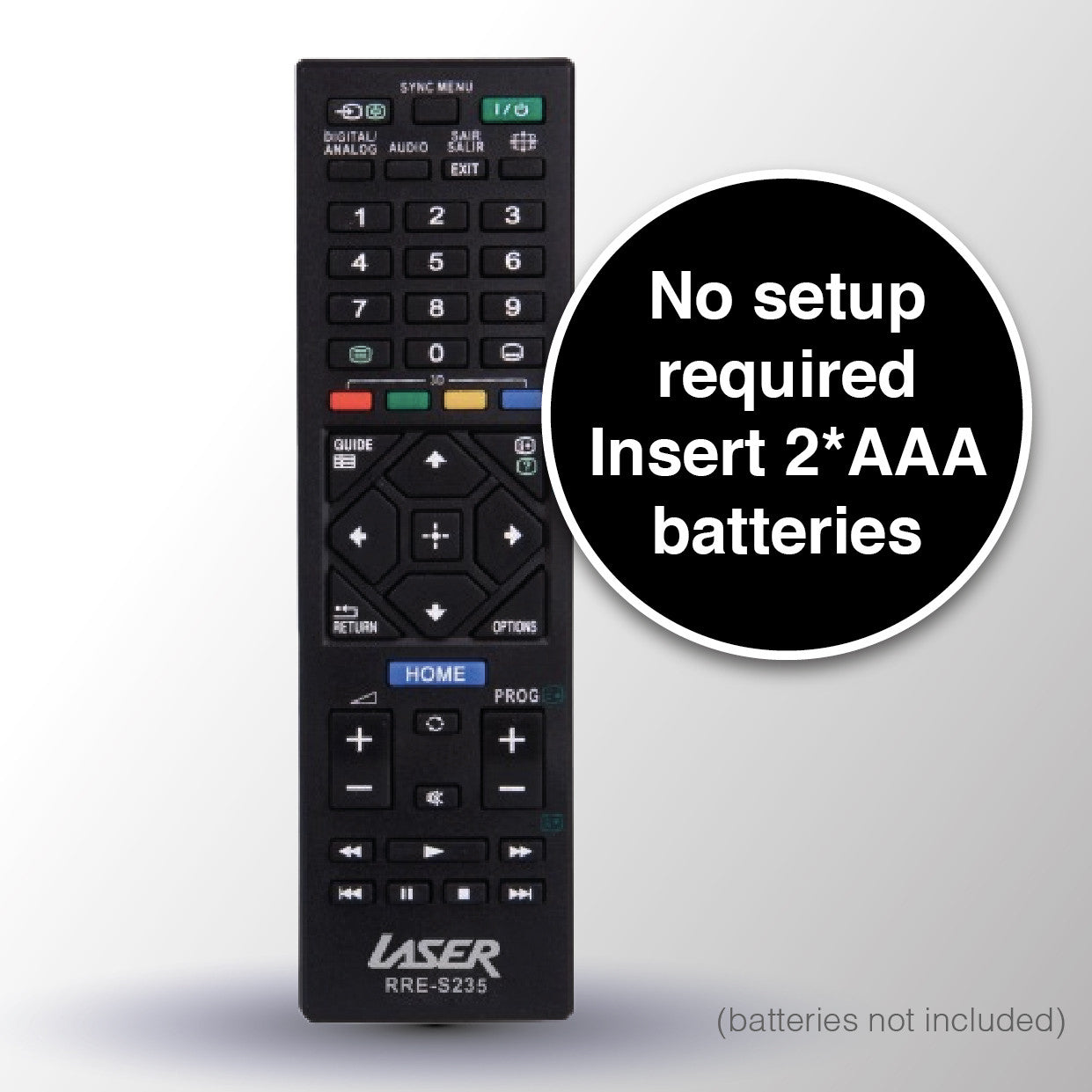 Laser Remote Control for Sony TV V1031-RRE-S235