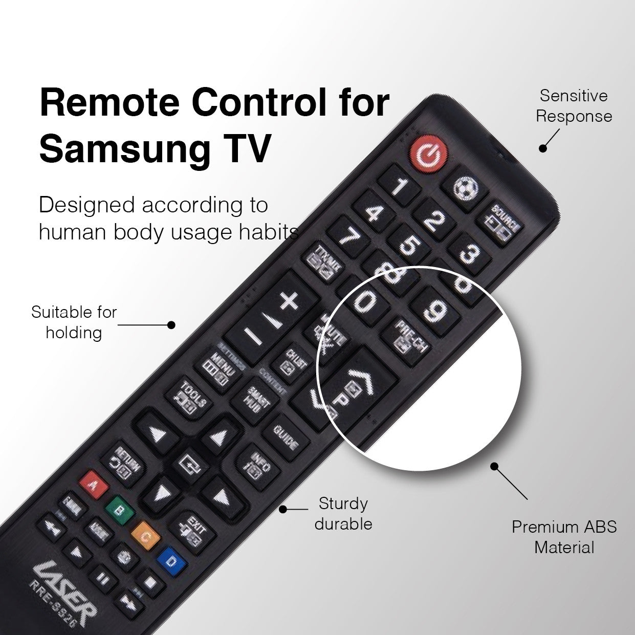 Laser Remote Control for Samsung TV V1031-RRE-SS26