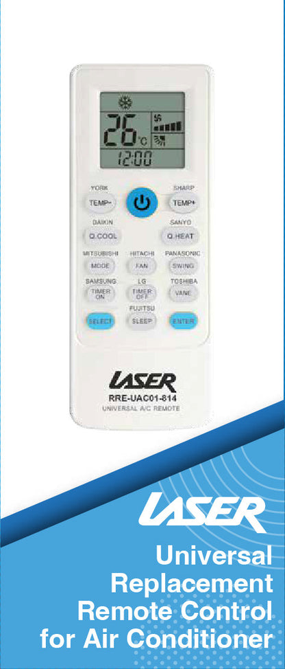 Laser Universal Air Conditioner Remote Control V1031-RRE-UAC01-814