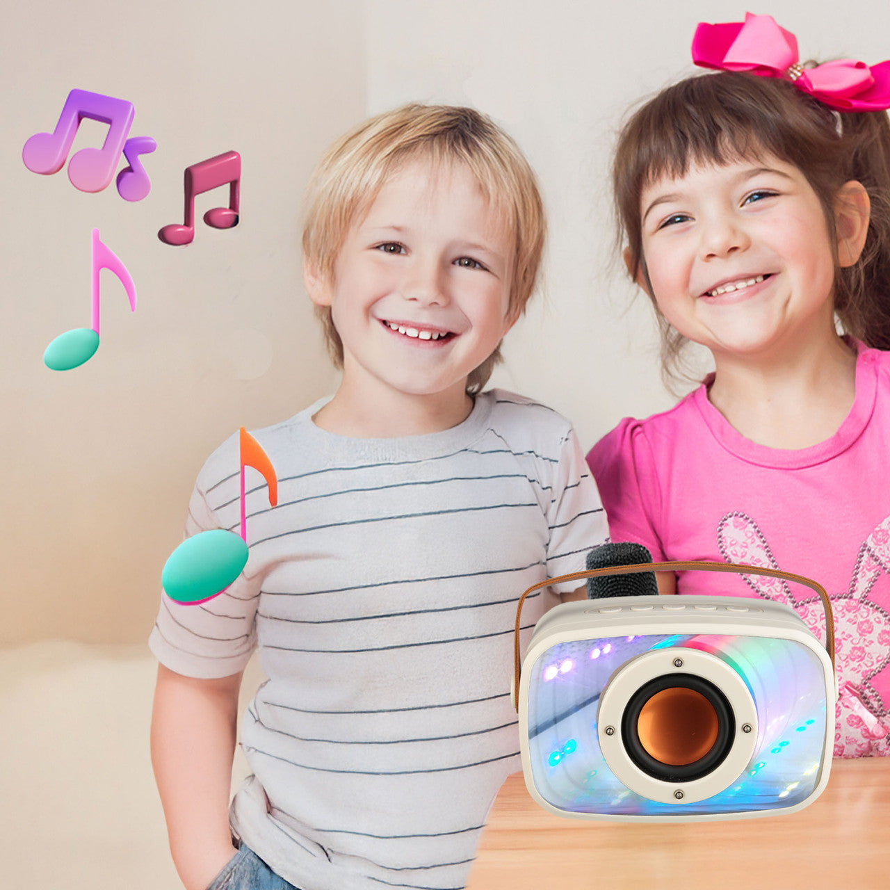 Laser Infinity Karaoke Speaker with Wireless Mic V1031-SP-KAIFL-355