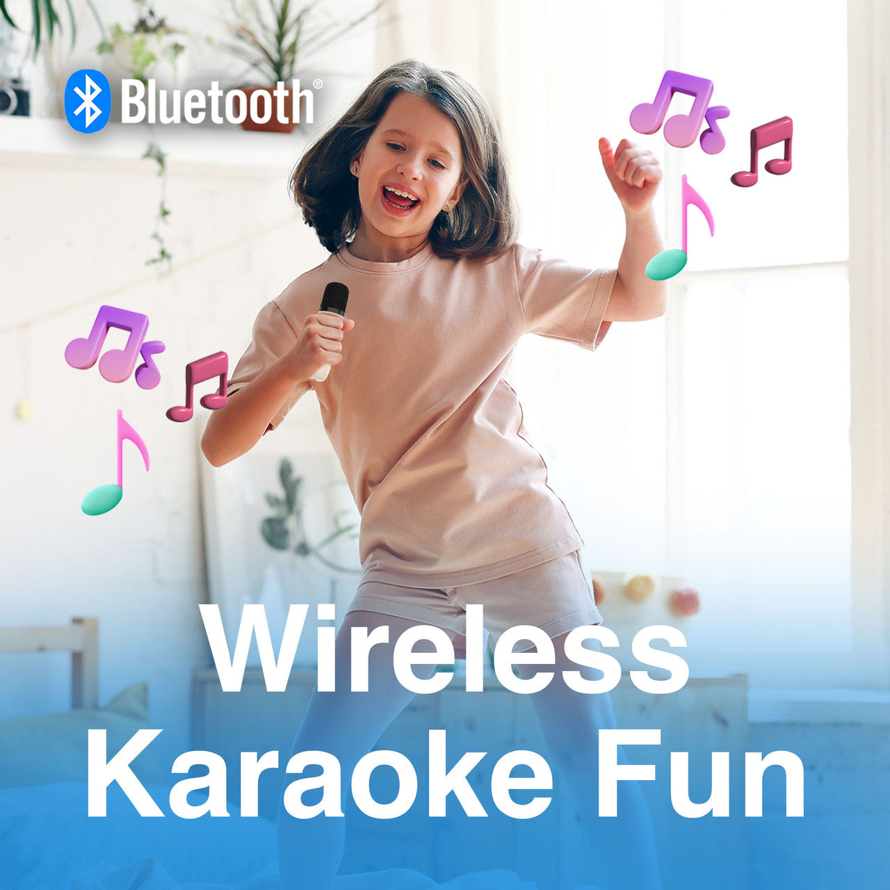 Laser Infinity Karaoke Speaker with Wireless Mic V1031-SP-KAIFL-355