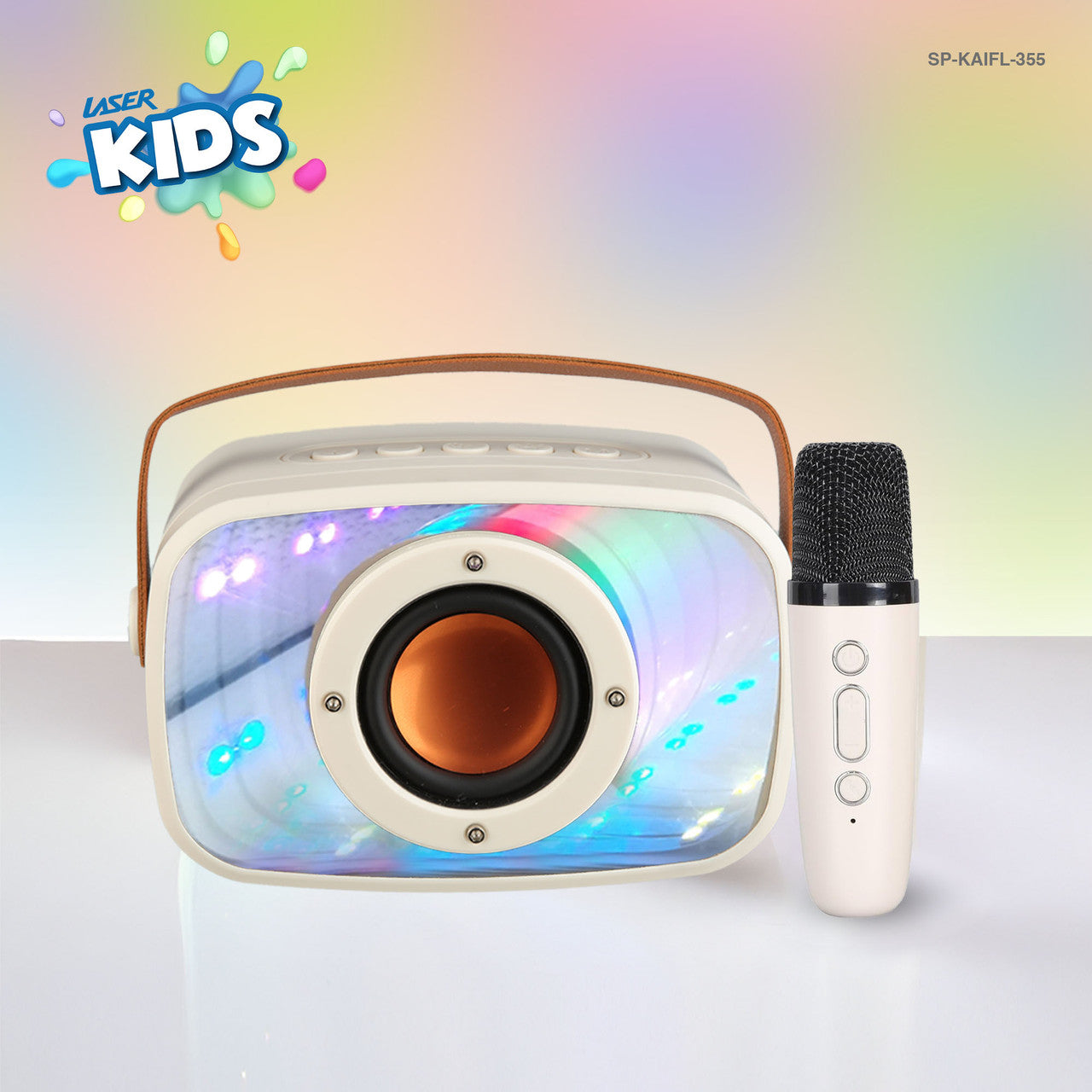Laser Infinity Karaoke Speaker with Wireless Mic V1031-SP-KAIFL-355