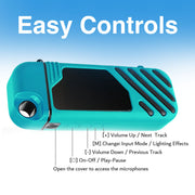 Laser LED Karaoke with 2 Mics Aquatic Awe V1031-SP-KAULPA-393