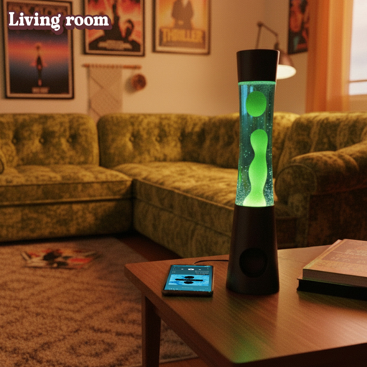 Laser Retro Lava Lamp with Bluetooth Speaker V1031-SP-LAVABK-762