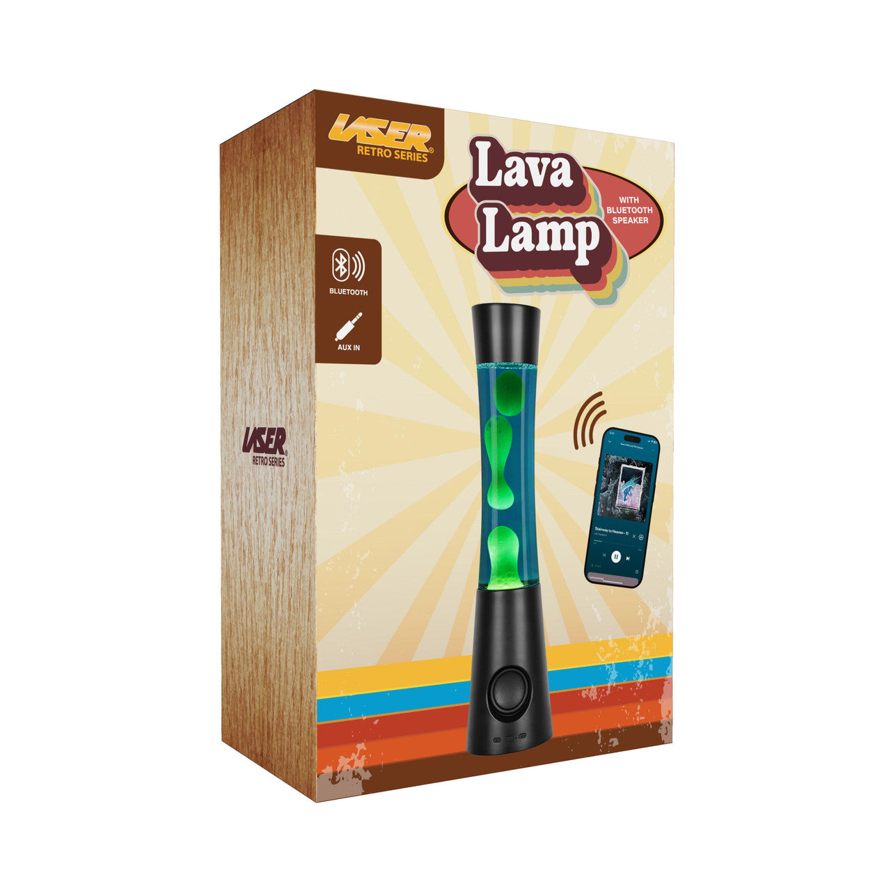 Laser Retro Lava Lamp with Bluetooth Speaker V1031-SP-LAVABK-762