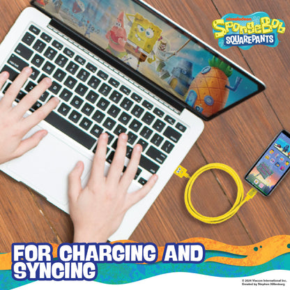Sponge Bob SquarePants Lightning Cable 1M V1031-SP-LUSBAS-906