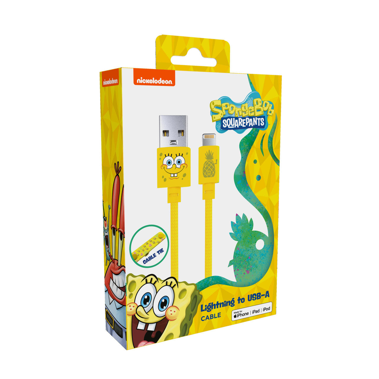 Sponge Bob SquarePants Lightning Cable 1M V1031-SP-LUSBAS-906