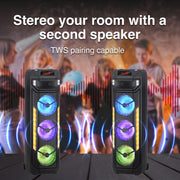 Laser RGB Tower Speaker with 40W Sound V1031-SP-RG81BK-300