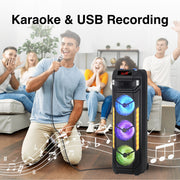 Laser RGB Tower Speaker with 40W Sound V1031-SP-RG81BK-300