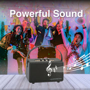 SoundTec Retro Bluetooth Boombox Black V1031-SP-ST15BK-317