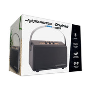 SoundTec Retro Bluetooth Boombox Black V1031-SP-ST15BK-317