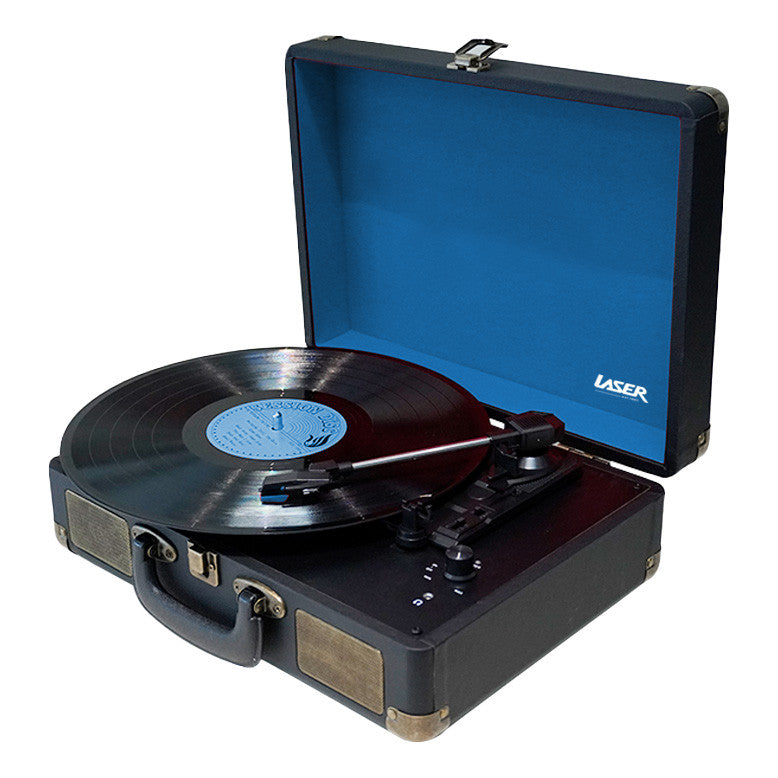 Bluetooth Suitcase Turntable with Speaker V1031-SP-TT25BK-192