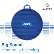 Laser Outdoor Bluetooth Speaker with Mount Blue V1031-SPK-60BL-392