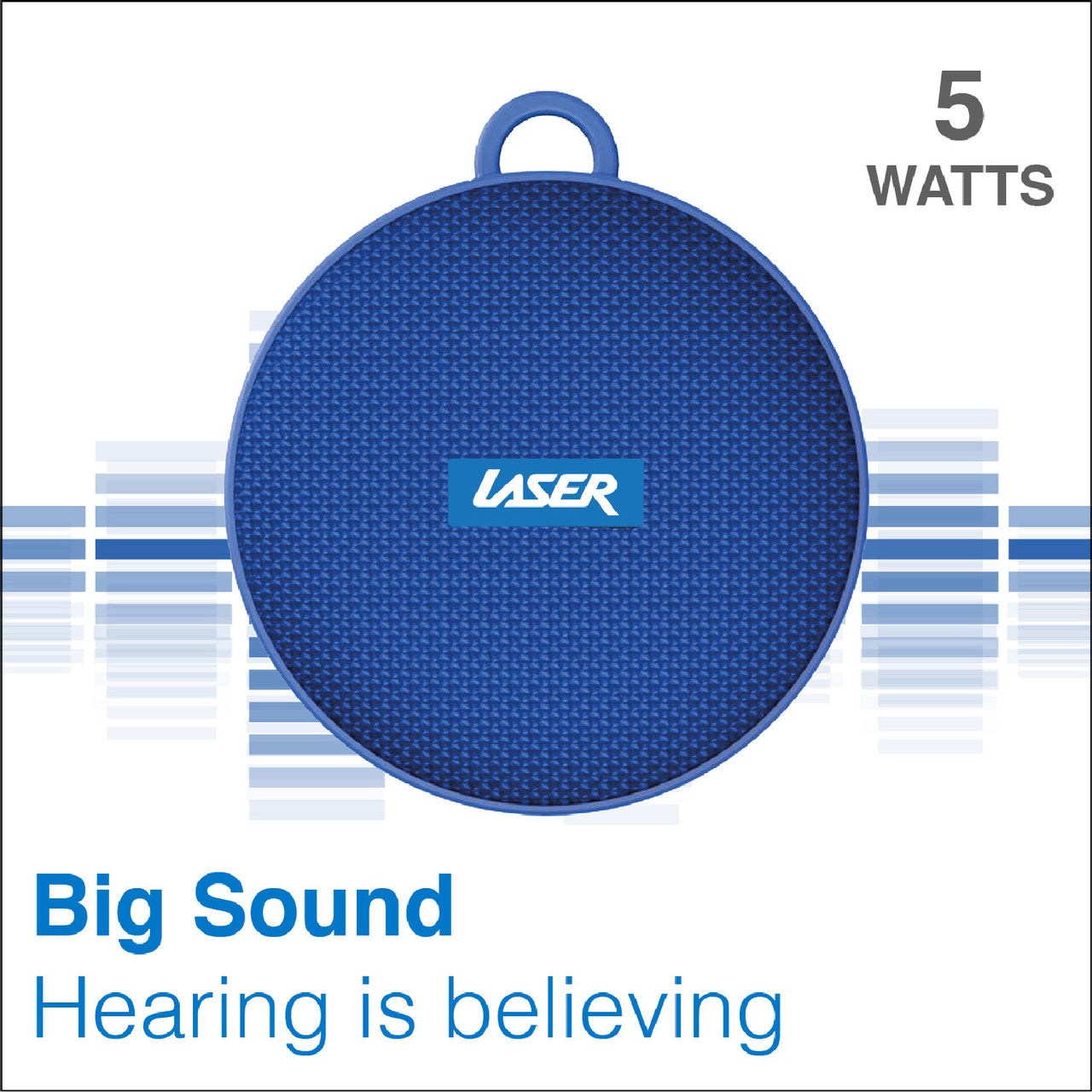 Laser Outdoor Bluetooth Speaker with Mount Blue V1031-SPK-60BL-392