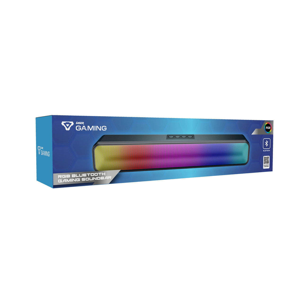 Laser RGB Bluetooth Gaming Soundbar Black V1031-SPK-BTSB12-BK