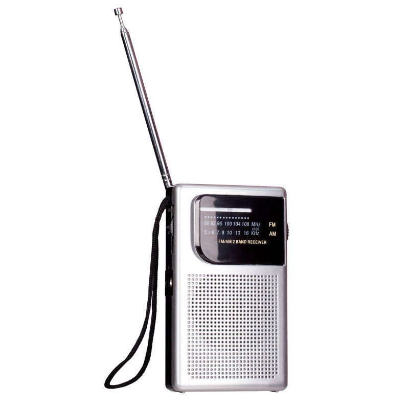 Laser Pocket Radio AM FM Built-in Speaker and Earphones Socket V1031-SPK-PR1018