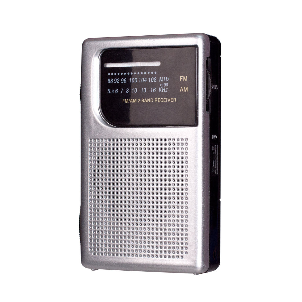 Laser Pocket Radio AM FM Built-in Speaker and Earphones Socket V1031-SPK-PR1018