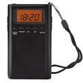 Laser AM FM Pocket Radio with LCD and Speaker V1031-SPK-PR1552