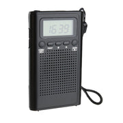 Laser AM FM Pocket Radio with LCD and Speaker V1031-SPK-PR1552