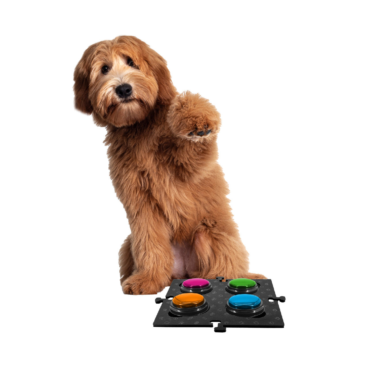 Tech4Pets Black Mat 2-Pack for Talking Buttons & Floor V1031-T4P-TBM2B-746